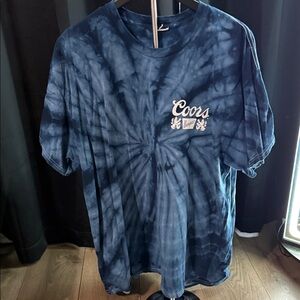 Coors Blue Tie-Dye Short Sleeve Tee